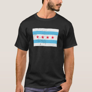 Vlag van Chicago T-shirt