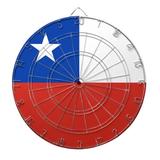 Vlag van Chili Dartbord (Voorkant)