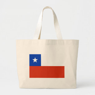 Vlag van Chili Grote Tote Bag