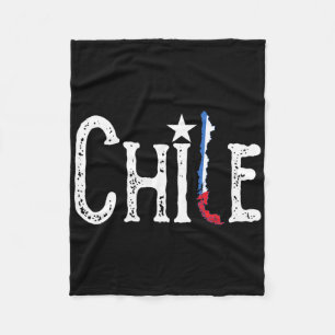 Vlag van Chili Kaart Patriottische Onafhankelijkhe Fleece Deken