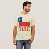 vlag van Chili met de naam Chili (overhemden, Butt T-shirt (Voorkant volledig)