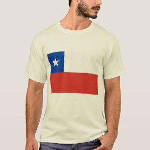 vlag van Chili overhemden, Buttonnen, kleding T-shirt