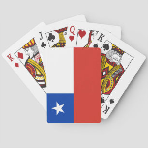 Vlag van Chili Pokerkaarten