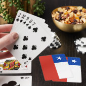 Vlag van Chili Pokerkaarten (Insitu)