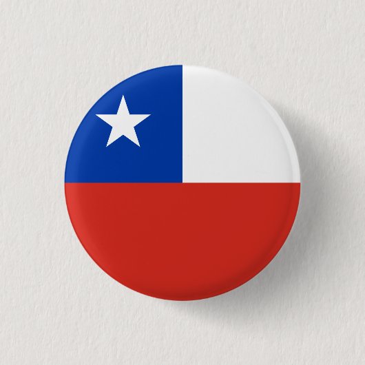 Vlag van Chili Ronde Button 3,2 Cm (Voorkant)