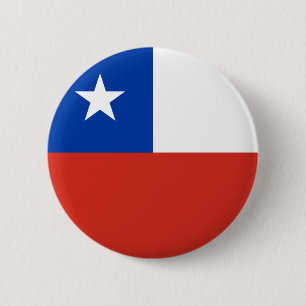 vlag van Chili Ronde Button 5,7 Cm