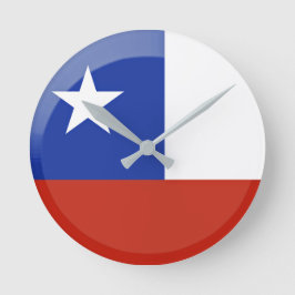 vlag van Chili Ronde Klok