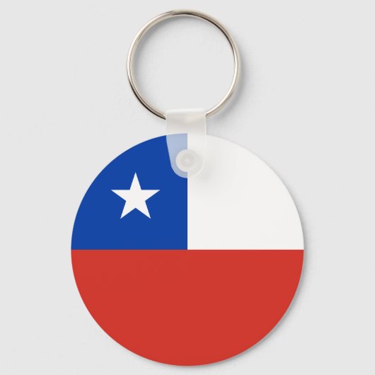 Vlag van Chili Sleutelhanger (Voorkant)