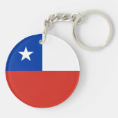 Vlag van Chili Sleutelhanger (Achterkant)