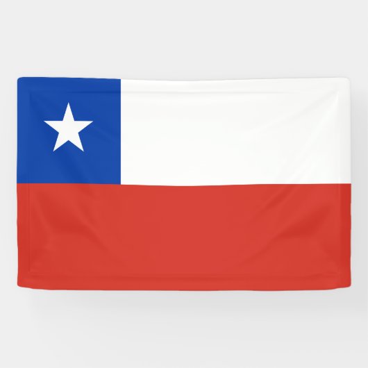 Vlag van Chili Spandoek (Horizontaal)