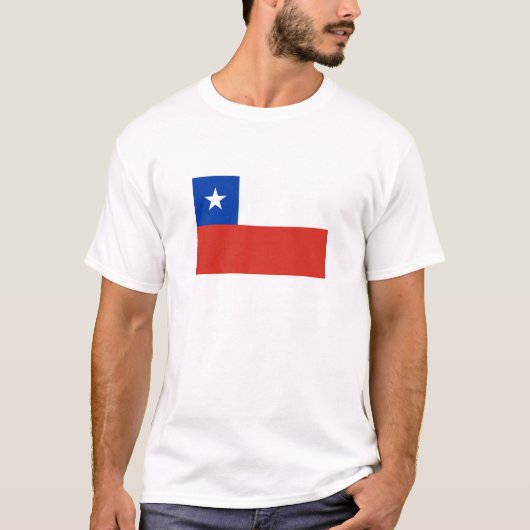 Vlag van Chili T-shirt (Voorkant)