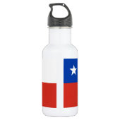 Vlag van Chili Waterfles (Achterkant)