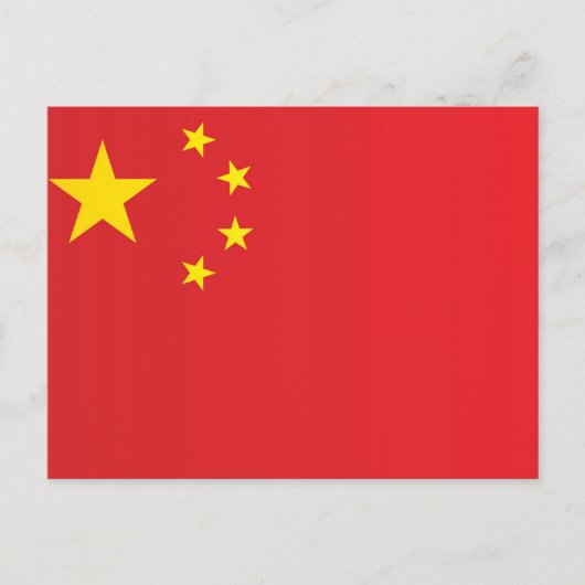 Vlag van China Briefkaart (Voorkant)