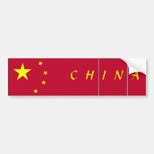 Vlag van China Bumpersticker