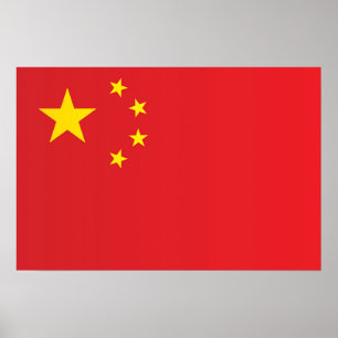 Vlag van China Poster