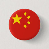 Vlag van China Ronde Button 3,2 Cm (Voorkant)