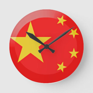 Vlag van China Ronde Klok