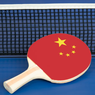Vlag van China Tafeltennisbatje