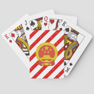 vlag van Chinese strepen Speelkaarten