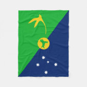 Vlag van Christmaseiland Fleece Deken (Voorkant)