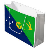 Vlag van Christmaseiland Groot Cadeauzakje (Voorkant Gekanteld)