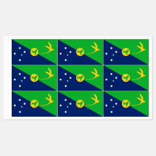 Vlag van Christmaseiland Labels