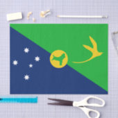 Vlag van Christmaseiland Tissuepapier (Craft)