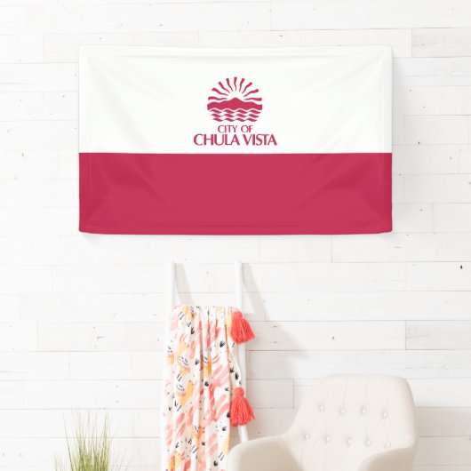 Vlag van Chula Vista (Californië) Spandoek (Insitu)