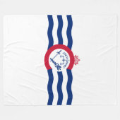 Vlag van Cincinnati, Ohio Fleece Deken (Voorkant (Horizontaal))