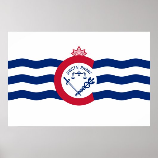 Vlag van Cincinnati (Ohio) Poster (Voorkant)