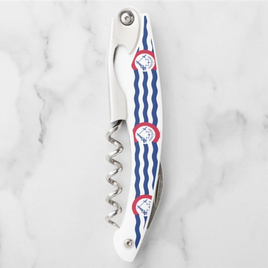 Vlag van Cincinnati, Ohio Waiter's Corkschroef Kurkentrekker (Voorkant)