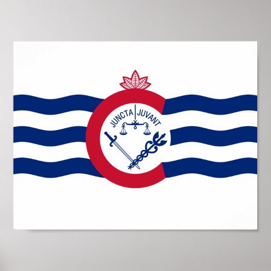 Vlag van Cincinnati, Poster Ohio (Voorkant)