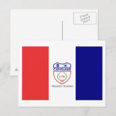 Vlag van Cleveland, Ohio Briefkaart (Voorkant / Achterkant)