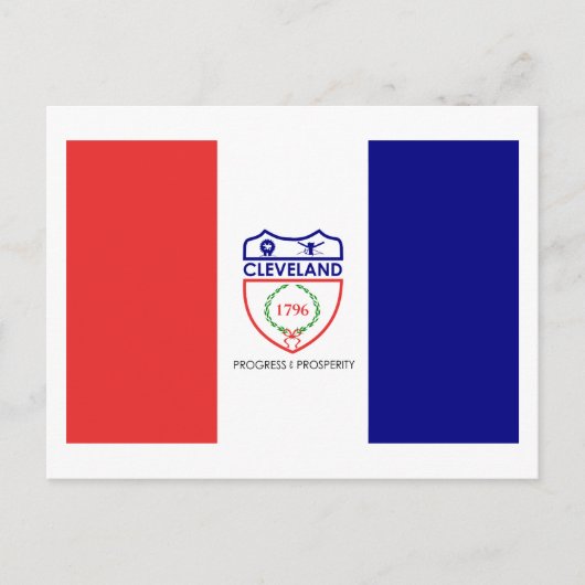 Vlag van Cleveland, Ohio Briefkaart (Voorkant)