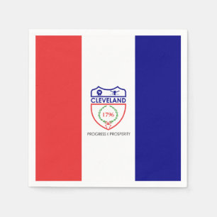 Vlag van Cleveland, Ohio Napkins Servet