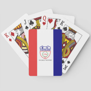 Vlag van Cleveland, Ohio Pokerkaarten