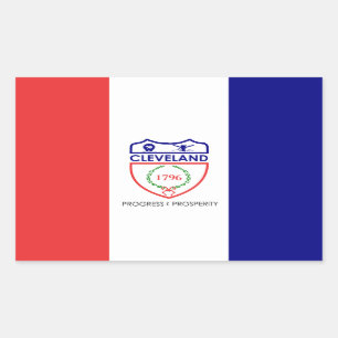 Vlag van Cleveland, Ohio Rechthoekige Sticker