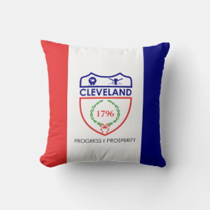 Vlag van Cleveland, Ohio Worpkussen Kussen