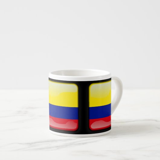 Vlag van Colombia Espresso Kop (Voorkant rechts)
