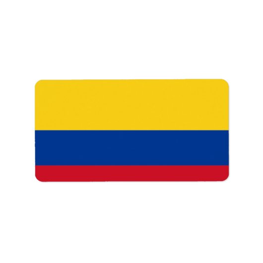 Vlag van Colombia Etiket (Voorkant)