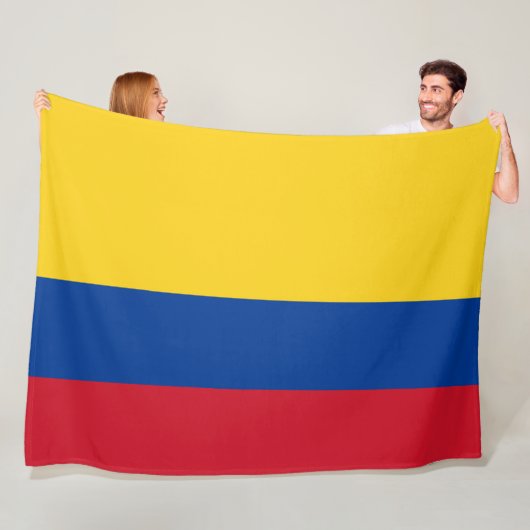 Vlag van Colombia Fleece Deken (In situ)