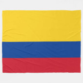 Vlag van Colombia Fleece Deken (Voorkant (Horizontaal))