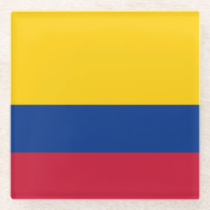 Vlag van Colombia Glazen Onderzetter