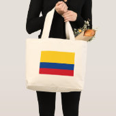 Vlag van Colombia Grote Tote Bag (Voorkant (product))
