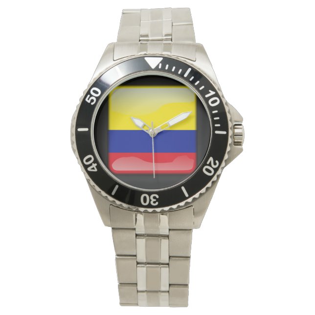 Vlag_van_Colombia Horloge (Voorkant)