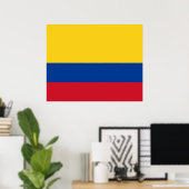 Vlag van Colombia Poster (Thuiskantoor)