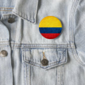 Vlag van Colombia Ronde Button 5,7 Cm (In situ)