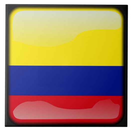 Vlag van Colombia Tegeltje (Voorkant)