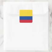 Vlag van Colombia Vierkante Sticker (Tas)