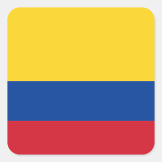Vlag van Colombia Vierkante Sticker